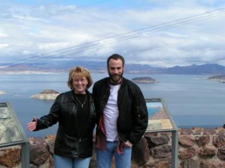 Me and brother Jerry at Hoover Dam, NV