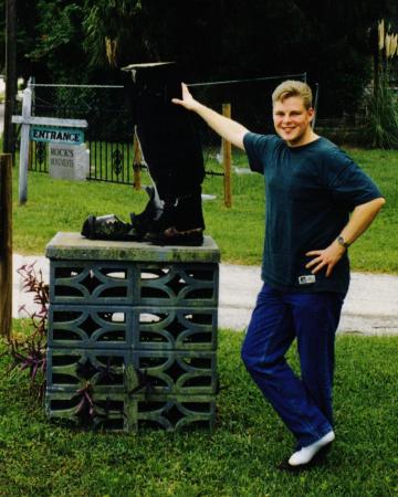 Me in Gibsontown FL. Winter home of circus freaks  1999