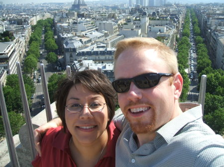 My wife Danielle, and I in Paris