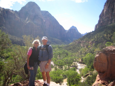 Hiking at Zion National Park, Utah