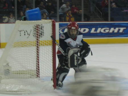 Catie in Goal