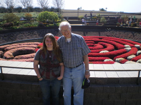 Cole and Dad at the Getty 2007