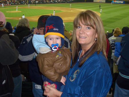 Lyle and I - Opening Day of Baseball 2007.