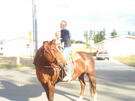 Kera   on Patty   my horse