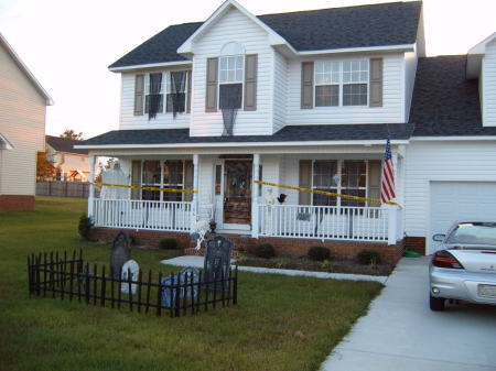 Our current North Carolina home on Halloween 2006