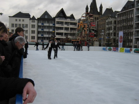 Ice Skating at the Christmas Market in Cologne
