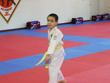 Carl at tae kwon do