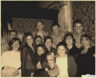 NY, 2007, family and actors in play "Mama Mia"