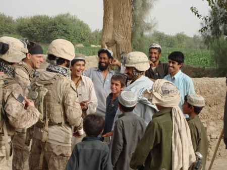 Helping out the Afghan Villagers