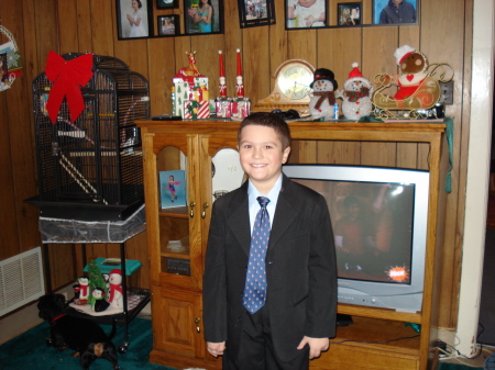 Jacab the night of his Christmas concert