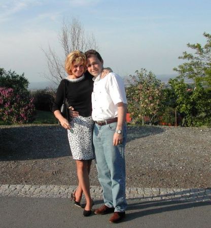 with my husband, Thomas, in Austria's wine country