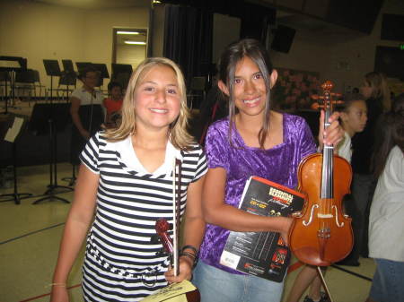 Jessica and her BFF at their Spring concert