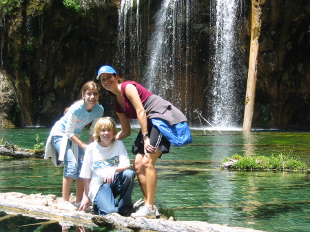 My daughter Alexis, son Markus and I at the Hanging Lakes in Colorado
