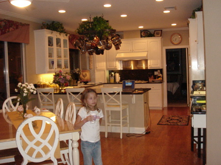 Katie in our kitchen