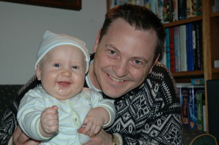 with son, Ivar, in 2005