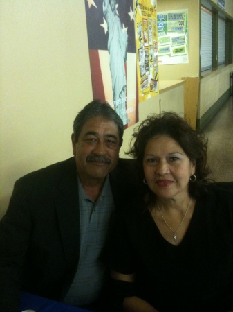 My brother Ysrael and my comadre Sylvia Bernal
