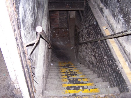 Staircase to the basement East Side