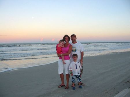 family at the beach, 2008