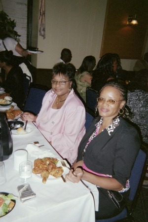 My sister Darlene (in the black- fellow alum)