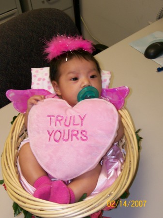 My niece on Valentines Day