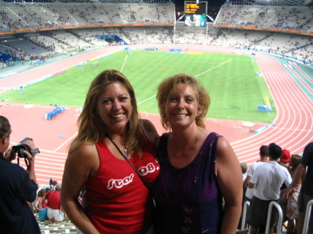 AT THE OLYMPICS IN ATHENS, GREECE