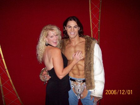 In Vegas with one of the actors from Zumanity! Whew..Hot!
