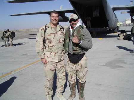 Aarron Tippin & I in Afghanistan