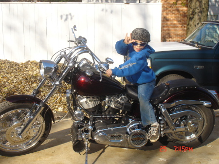 Jamie on the Harley