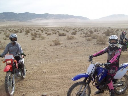 the kids & I at johnson valley