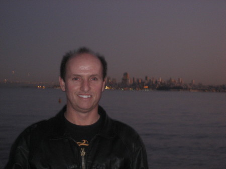 Me in Sausalito Bay looking at San francisco in background