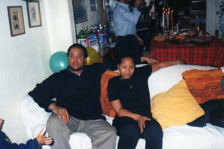 Me and my wife janel chillin in 99