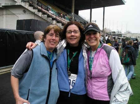 Barb, Barb and Lisa Seattle Half Marathon 2008