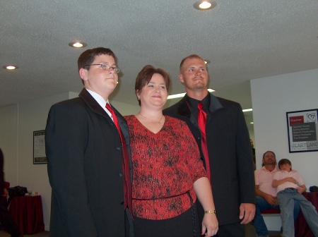Me with my sons Chris (right) and Colton (left)