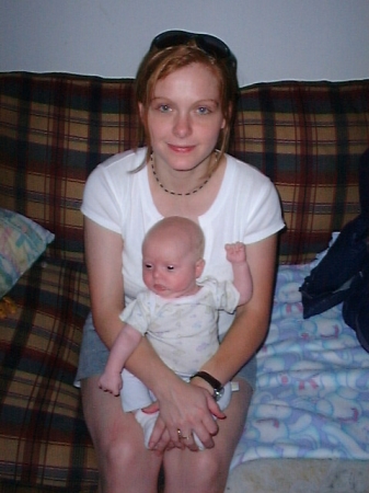 David baby with mommy