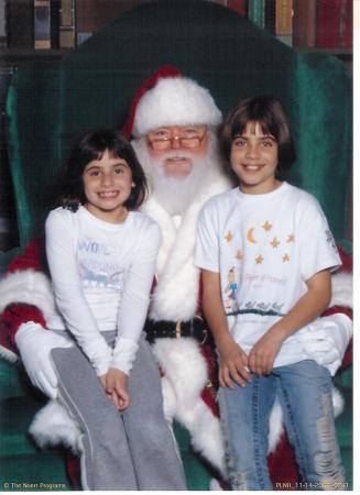 Samy & Syd w/Santa - 12/06