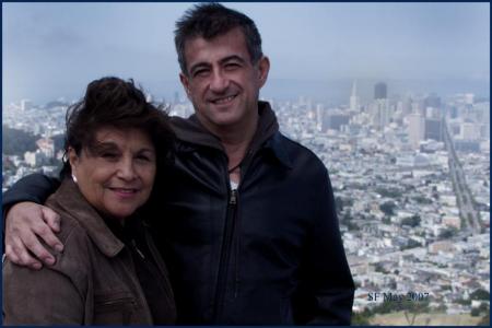 Me and my Mom on Twin Peaks in SF