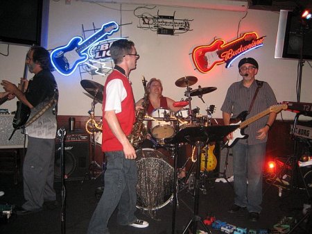 Me playing with Cover2Cover band at Masse's with "America's Got Talent" saxaphonist!