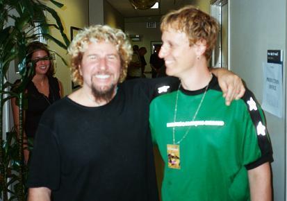 Songwriter to the stars... Me with Sammy Hagar