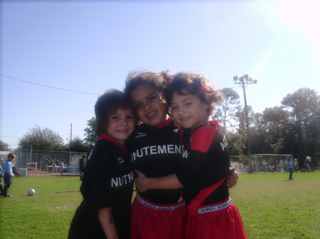 Soccer with my twins Isabella & Sophia