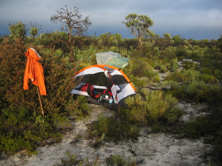 Bush camp, west coast Australia