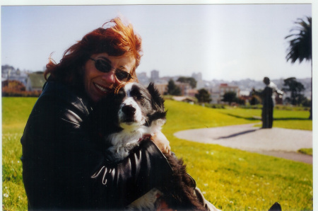 With woman's best friend, Fort Mason, SF