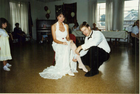 My husband JJ and I on our wedding day
