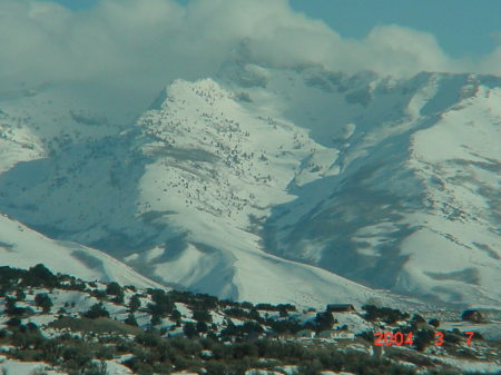 Ruby Mountains, 3 miles from my house.