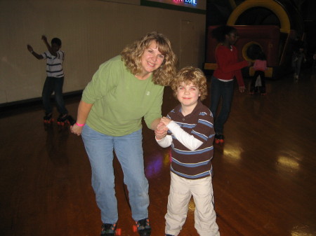 Evan & I at the skating rink Jan.2007