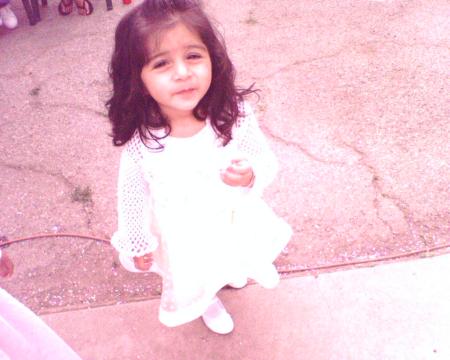 Nova Grace Gallegos on Easter Day