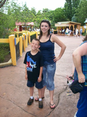 my daughter Felicia and son Daniel during our walt disney trip