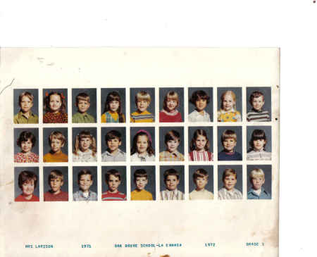 1972 Mrs. Larasens First Grade Class