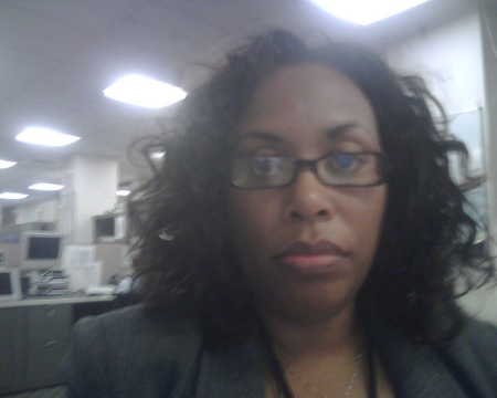 Me at Work....Don't I look sad....gesh...I hope I don't look this bad in real life....