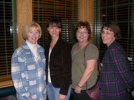 A mini reunion in 2006 - Laurie Carpenter, Barbie Kraxberger, Dorene Hart and Lauri Weber