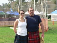 My husband & I at Highland Games